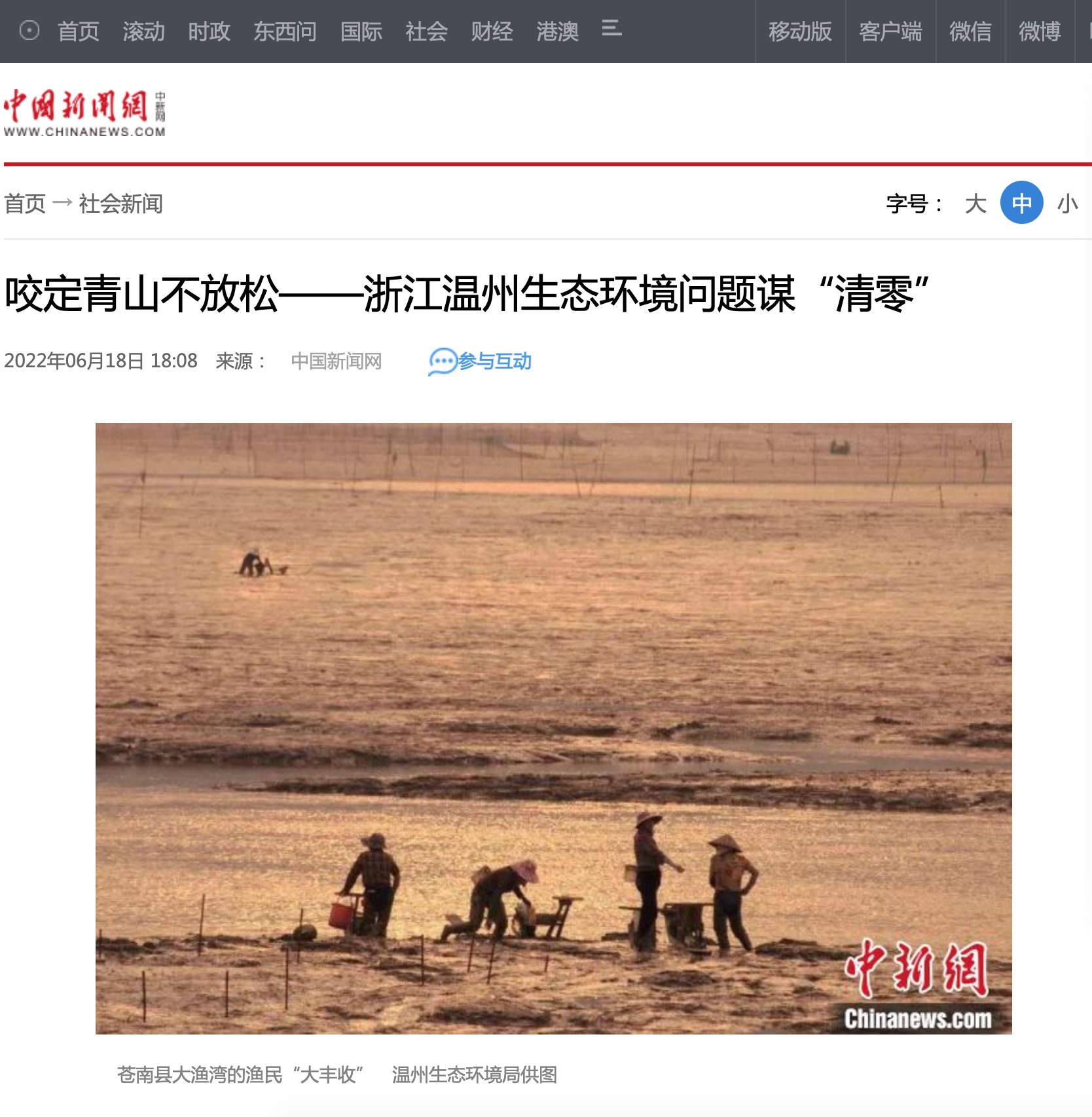 20220618-中国新闻网-咬定青山不放松——浙江温州生态环境问题谋“清零”.jpeg
